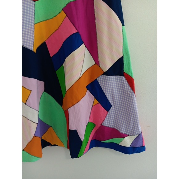 VTG Womens XS Skirt Handmade Patchwork Hippie Maxi Fit Flare 1960's RARE‎ Boho - Picture 3 of 14